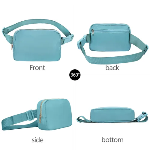 Miniatura 96 de Riñonera cruzada para mujeres y hombres, bolsa para cinturón para senderismo con correa ajustable, riñonera para correr, entrenamiento, deportes