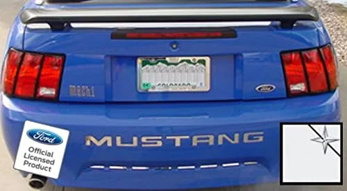 Miniatura 13 de Adhesivos de letras para parachoques trasero para Ford Mustang Negro (Brillo) -CB (se adapta a 1999-2004)