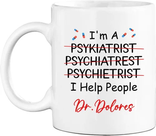 Miniatura 19 de Taza de café personalizada, regalo para graduación de psicólogo, My Degree in Psychology Makes Me Hight Qualified To Judge Everyther, taza de café
