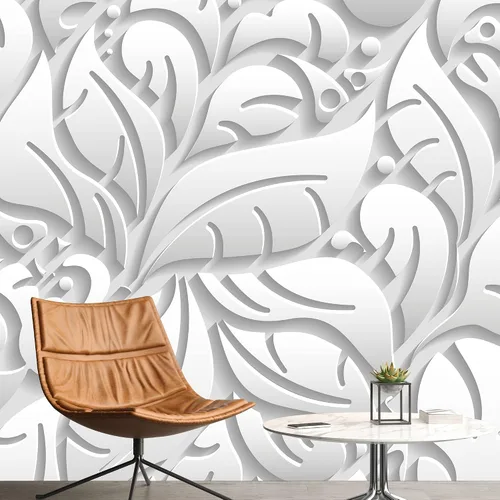 Miniatura 23 de NWT Calcomanía removible de pared/mural blanco pastel azul margarita, naturaleza, desierto, arte digital, arte moderno, decorativo, floral