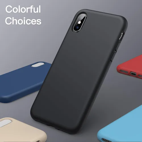 Miniatura 5 de JETech Funda de silicona para iPhone X, iPhone Xs, 5.8 pulgadas, suave al tacto, funda protectora de cuerpo completo, a prueba de golpes con forro