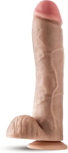 Eden - Consolador sexual realista gigante de 11 pulgadas de largo, consolador con ventosa de 2.4 pulgadas de grosor para jugar con manos libres,