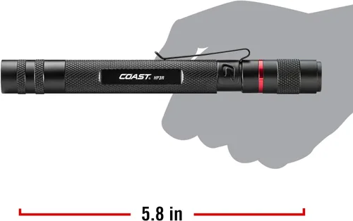 Miniatura 11 de COAST HP3R - Linterna LED recargable de 500 lúmenes con enfoque giratorio, color negro