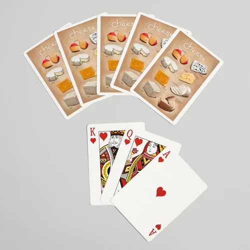 Miniatura 7 de Lantern Press Variedades de queso (52 cartas de juego, baraja de cartas de tamaño póquer con comodinos)