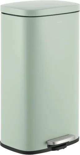Miniatura 13 de happimess HPM1011I Curtis - Cesta de basura con pedal de apertura de 8 galones, resistente a las huellas dactilares, moderna, minimalista