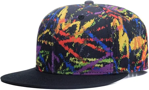 Miniatura 26 de Quanhaigou - Gorra con visera para hombre y mujer, estilo Hip Hop, con visera plana colorida, gorra de béisbol ajustable para adolescentes Coco Rojo