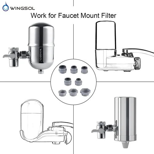 Miniatura 6 de WINGSOL Kits de adaptador de rosca de compresión para filtro de montaje de grifo de cocina, manguera de jardín, desviador de aireador de bañera