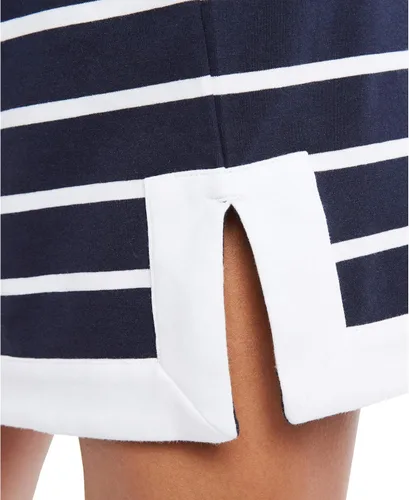 Miniatura 5 de Nautica Vestido tipo polo de algodón elástico con cuello en V y rayas bretonas para mujer