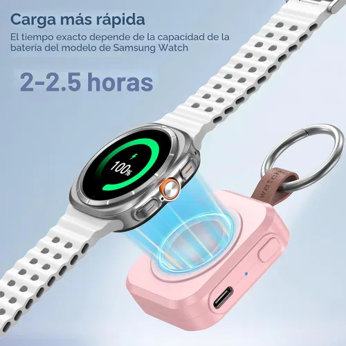 Miniatura 4 de para Cargador de Samsung Galaxy Watch, Cargador portátil de 1200 mAh para Samsung Galaxy Watch 8/8 Classic/7/Ultra/6/6 Classic/5/5 Pro/4/3, Active