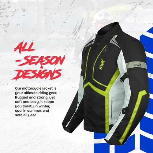 Miniatura 3 de Chaqueta de moto para hombre CE Blindado, Impermeable, para todo clima, M