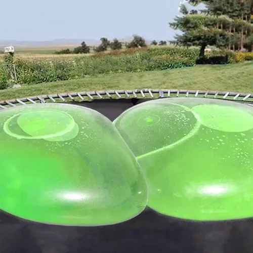 OULUN Bola gigante de burbujas de agua de 47 pulgadas, bola inflable llena de agua para exteriores, playa, piscina, jardín, fiesta, grande (verde)