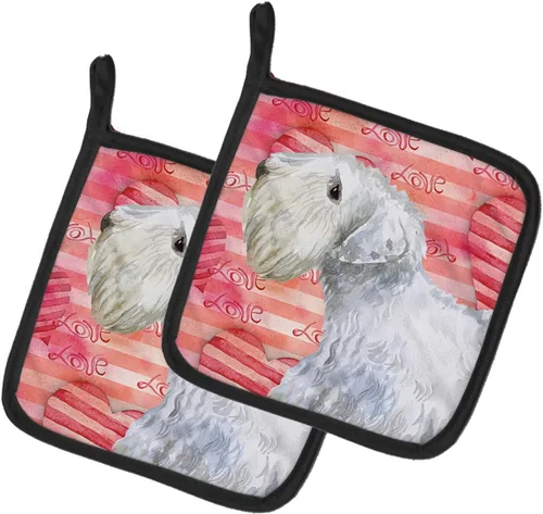 Miniatura 320 de Caroline's Treasures BB9655PTHD - Juego de soportes para ollas de cocina resistentes al calor, almohadillas calientes para horno, 7 1/2 x 7 1/2