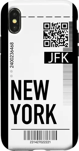 Miniatura 5 de Funda para iPhone 13 Pro Max New York Air Flight Ticket Phone Case