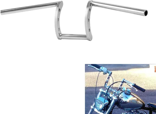 Miniatura 7 de XMT-MOTO Manillares de arrastre Barras Z de 1" para Triumph, BSA, Norton, Indian, Victory choppers y bobbers o cualquier aplicación personalizada