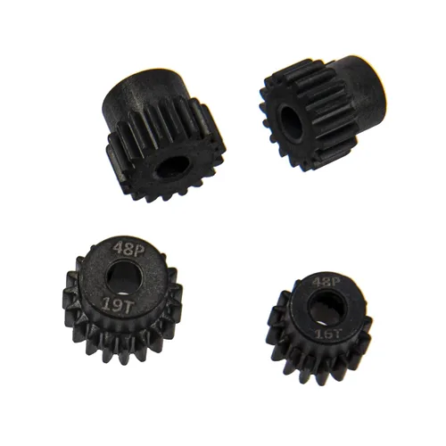 Miniatura 5 de ShareGoo - Juego de engranajes de piñón 48P 16T 17T 18T 19T 0.125 in RC Motor Gear Compatible con Traxxas Redcat Tamiya Losi Arrma Axial SCX10 1/10