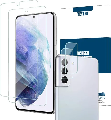 Miniatura 21 de Protector de pantalla de vidrio templado transparente para Galaxy S20 FE HD + protectores de lente de cámara, [2+2 unidades] [vidrio 3D]