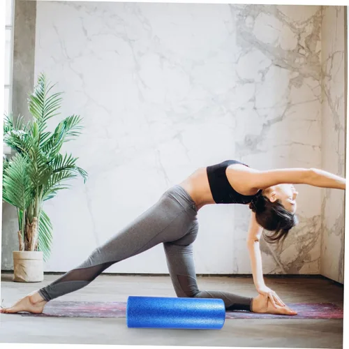 Miniatura 5 de KOMBIUDA Rodillo de yoga de espuma de alta densidad para relajación muscular y terapia de fitness, columna ligera para masaje de tejido profundo