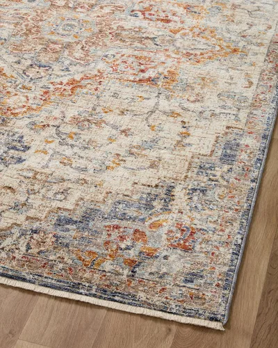 Miniatura 8 de Loloi Sorrento Collection SOR-05 - Alfombra de área color marfil/fiesta, contemporánea, de 6 pies y 7 pulgadas x 9 pies y 10 pulgadas