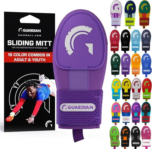 Miniatura 15 de Guante deslizante Guardian Baseball - Tallas para jóvenes y adultos - Guante deslizante para béisbol - Correa de compresión elástica