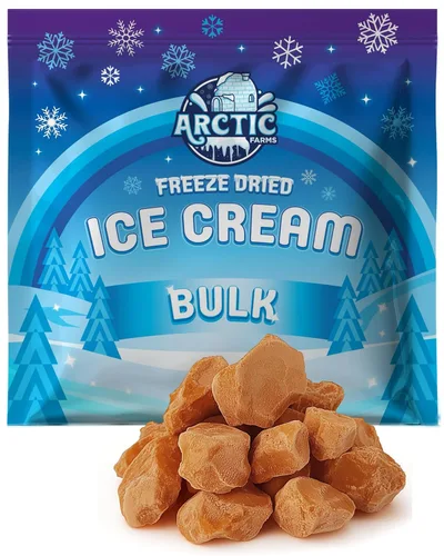 Miniatura 60 de Arctic Farms Trozos de Helado Liofilizado a Granel - No se Derrite (Mantequilla de Maní) (1 libra)