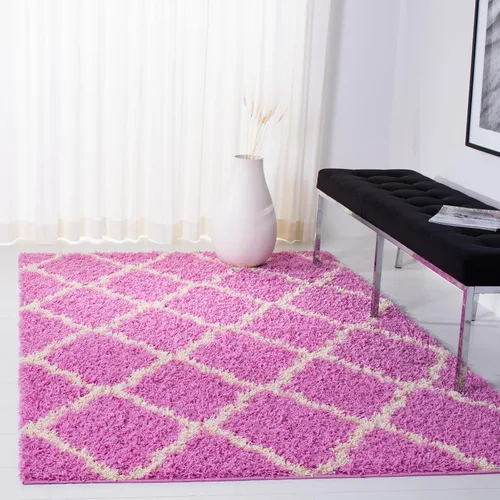 Miniatura 72 de Safavieh - Dallas Shag Collection SGD257A - Alfombra de área con diseño de enrejado de 10 x 14 pies