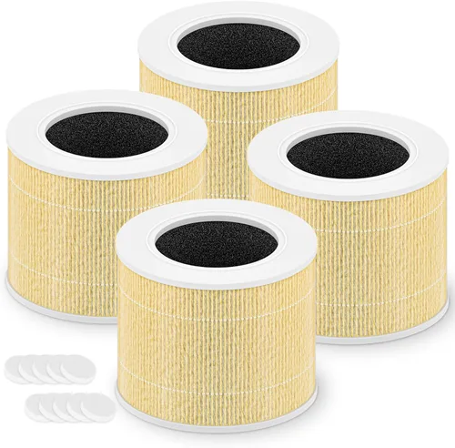 Miniatura 15 de Core Mini filtro de repuesto para purificador de aire LEVOIT Core Mini y Core Mini-P, 3 en 1 grado H13 True HEPA y carbón activado de alta Blanco