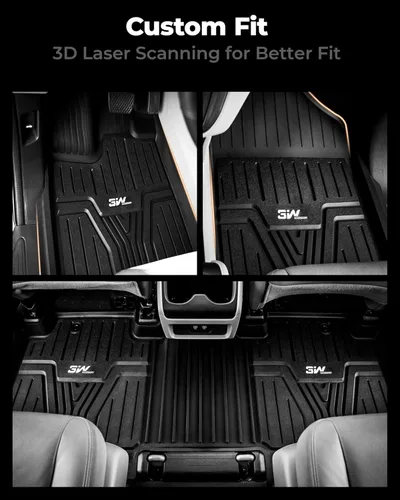 Miniatura 3 de 3W Alfombrillas de suelo aptas para Honda Odyssey 2026 2025-2018, TPE para todo tipo de clima, revestimiento de piso personalizado para 1ª, 2ª y 3ª