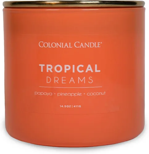 Miniatura 21 de Colonial Candle Winter Woods - Vela perfumada en frasco, colección Pop of Color, 3 mechas, verde, 14.5 onzas, hasta 60 horas de combustión