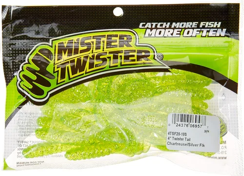 Miniatura 2 de Mister Twister Fishing Hook 4/0, 1 Piece Escamas Chartreuse