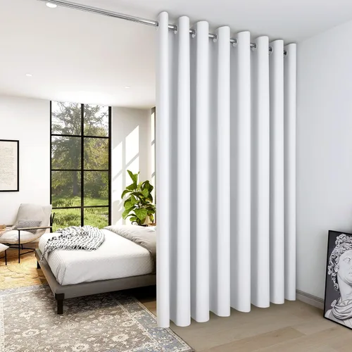 Miniatura 20 de Deconovo Cortina opaca, para oscurecer la habitación Gris claro