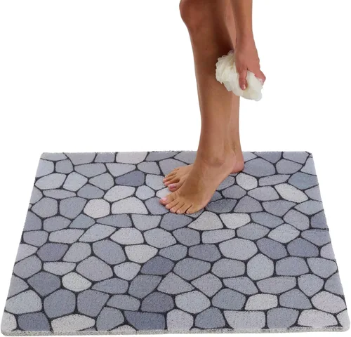 Miniatura 16 de Tapete de ducha antideslizante para bañera - Tapete de baño de lufa para baño - Tapete de baño de 40 x 16 pulgadas - Alfombra de baño antideslizante
