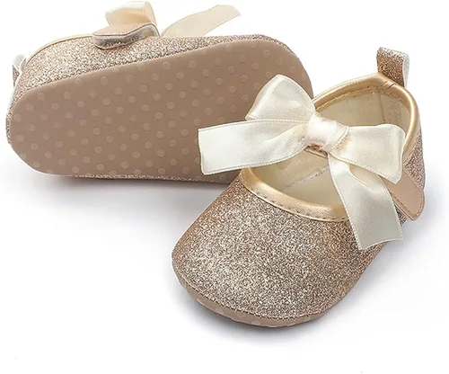 Miniatura 5 de COSANKIM Zapatos planos Mary Jane con suela de goma antideslizante para bebés y niñas pequeñas zapatos de vestir de princesa