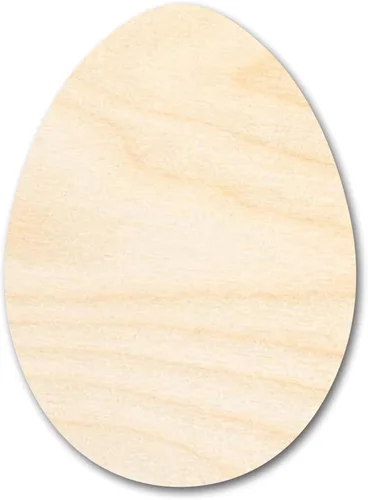 Miniatura 3 de Huevos de Pascua artesanales de madera sin terminar de hasta 46 pulgadas DIY 4 pulgadas/1/8 pulgadas