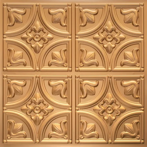 Miniatura 5 de Azulejos decorativos de PVC para techo de estaño sintético (pegamento), 24 x 24 pulgadas, 2 x 2 pies, paquete de 6, 24 pies cuadrados - D148