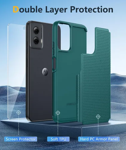Miniatura 973 de FNTCASE Funda para iPhone 17 Pro: Fundas delgadas translúcidas de color azul claro compatibles con MagSafe, protección completa de la cámara
