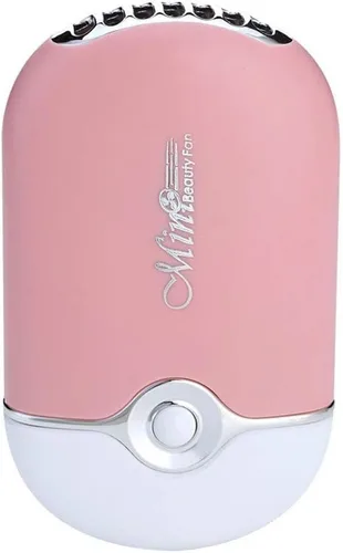 Alluring Mini ventilador, soplador de aire recargable USB para secar pegamento para extensiones de pestañas (rosa)