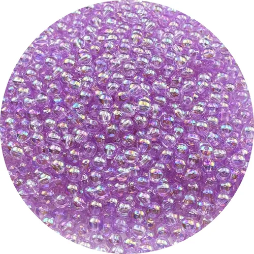 Miniatura 63 de 2000 cuentas redondas acrílicas de 0.157 pulgadas (0.157 in), cuentas espaciadoras de colores AB con agujero para bricolaje, pulseras, collares