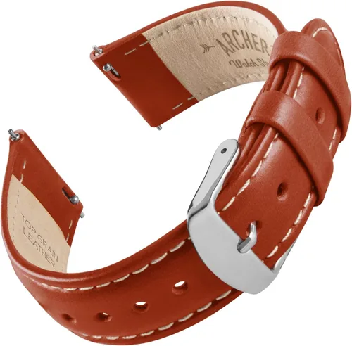 Miniatura 8 de Archer Watch Straps - Correas de reloj de liberación rápida de cuero de grano superior