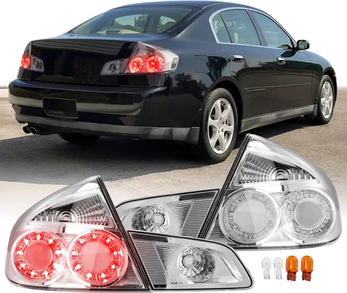 USR 03-06 VQ Sedan Luz Trasera – Juego de Lámparas Traseras (Izquierda + Derecha) Par - Compatible con 2003-2004 Infiniti G35 4 Puertas Pre-Facelift