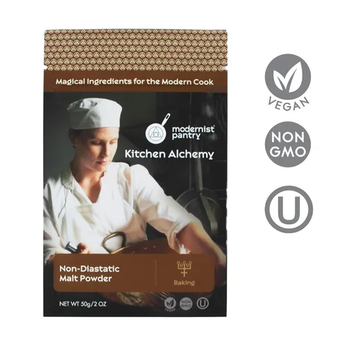 Miniatura 2 de Polvo de malta de cebada no diastásica Sin OMG Vegano OU Kosher Certificado - 50g/2oz