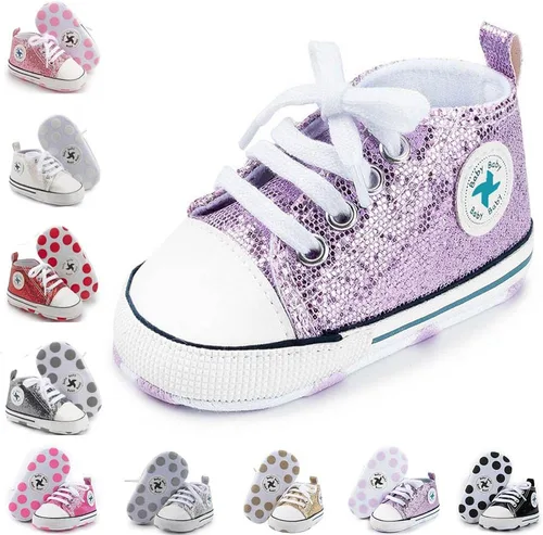 Zapatos de lona para bebés recién nacidos, suela suave, para los primeros pasos, zapatos planos para niños pequeños, zapatos de mezclilla unisex