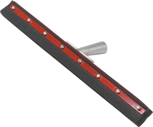 SPARTA Flo-Pac - Escobilla de espuma doble resistente para limpieza profesional de suelos y cocina, 24 pulgadas, color negro, (paquete de 6)