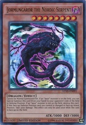 Yu-Gi-Oh. – jormungardr la serpiente Nordic (lc05-en001) – Colección Legendaria 5d 's – Limited Edition – Ultra Rare