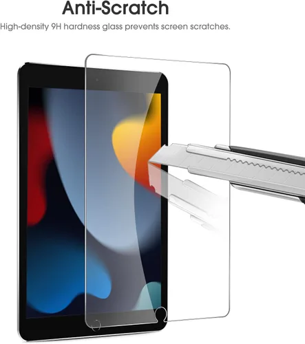 Miniatura 4 de OMOTON Paquete de 2 protectores de pantalla compatibles con iPad de 9ª, 8ª, 7ª generación (10.2 pulgadas, iPad 9/8/7, 2021 y 2020 y 2019) compatible