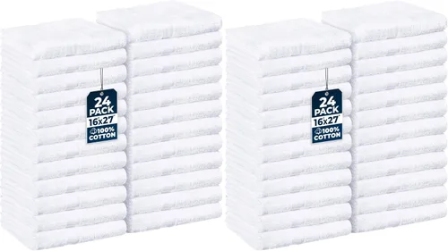 Miniatura 34 de Utopia Towels, Paquete de 24 toallas de salón, no a prueba de blanqueador, 16 x 27 pulgadas, toallas de algodón altamente absorbentes para manos