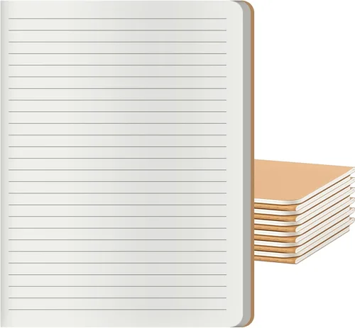Cuadernos grandes a rayas universitarias a granel con papel rayado grueso, 60 páginas, 8.5 x 11 pulgadas, diario de composición cuadernos de