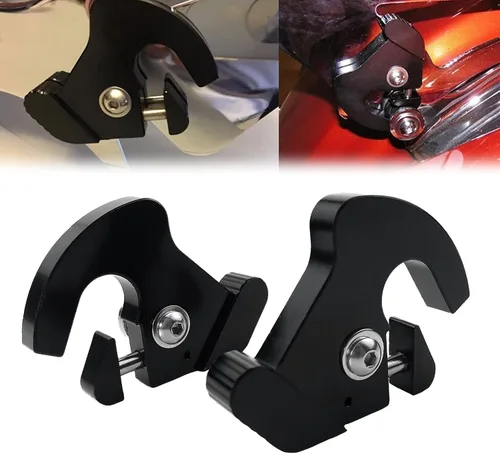 Motocicleta negro desmontable giratorio Sissy Bar portaequipajes clips para Harley Davidson Softail Sportster 883 1200XL Touring Street Glide
