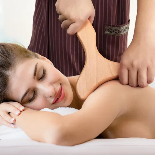 Miniatura 6 de Kit de masaje de terapia de madera 7 en 1, realiza drenaje linfático, relaja tus músculos, alivia el dolor muscular, anticelulítico
