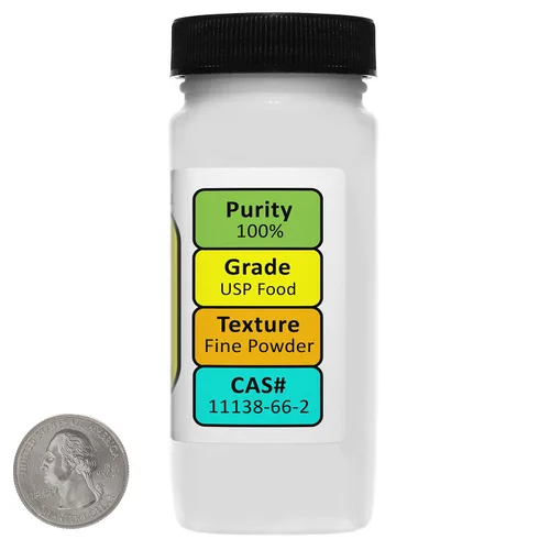 Miniatura 2 de Xantano Gum [C35H49O29] 100% USP Polvo de grado alimenticio 3 Oz en una botella