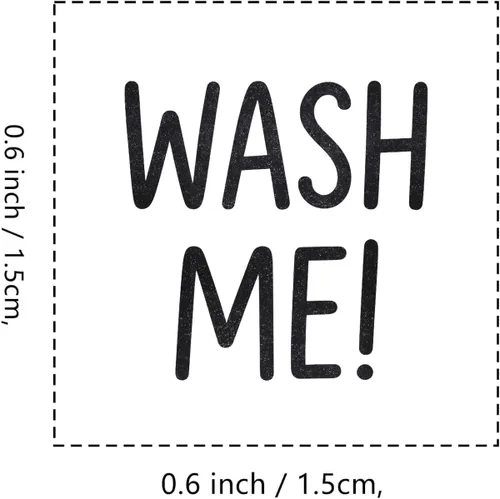 Miniatura 2 de Wash me - Sello de goma de huevo, 3/5 pulgadas, pequeño mini sello para álbumes de recortes, planificador de tarjetas